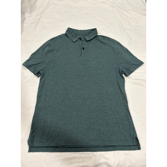 lululemon athletica Other - Lululemon Men's Polo Short Sleeve Shirt Collared Green Heather Teal Size Medium